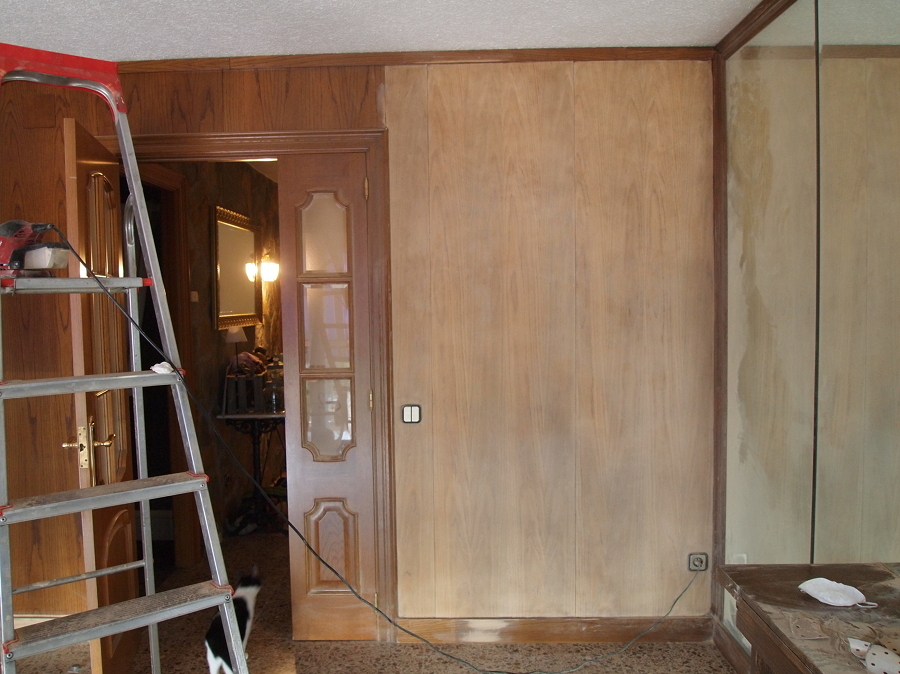 Lijar paredes de madera