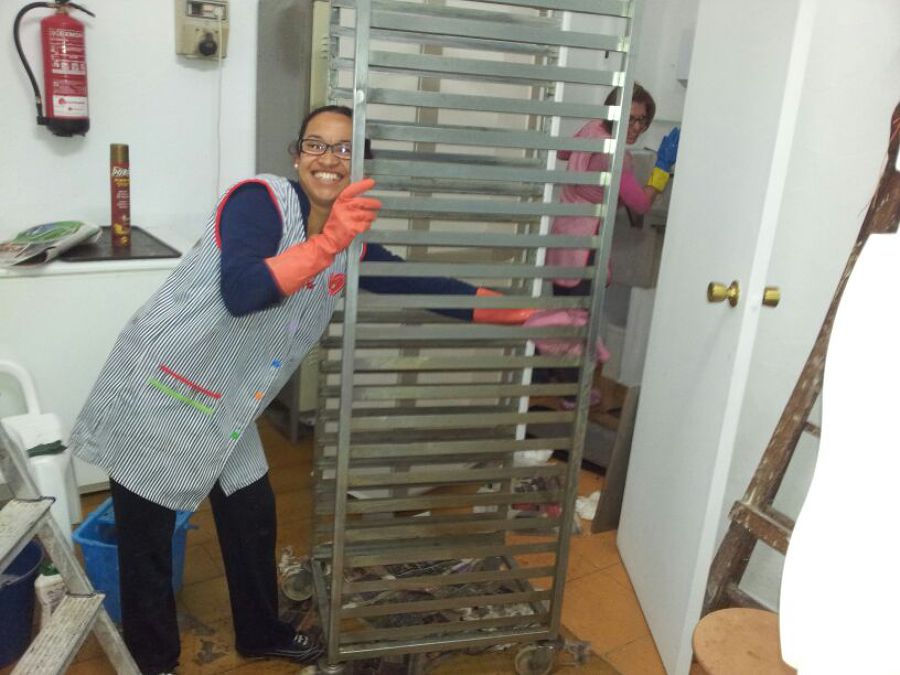 limpieza general en horno