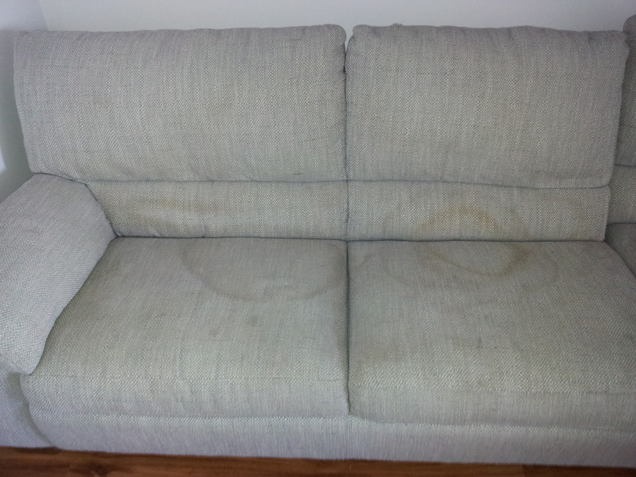 Limpieza Tapicería Sofá (Antes)