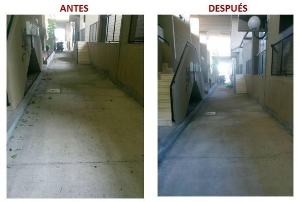Limpieza Urbanización abierta