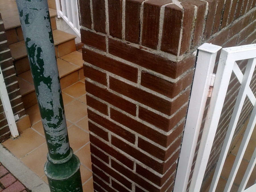 Limpieza y eliminación de sales en ladrillo caravista