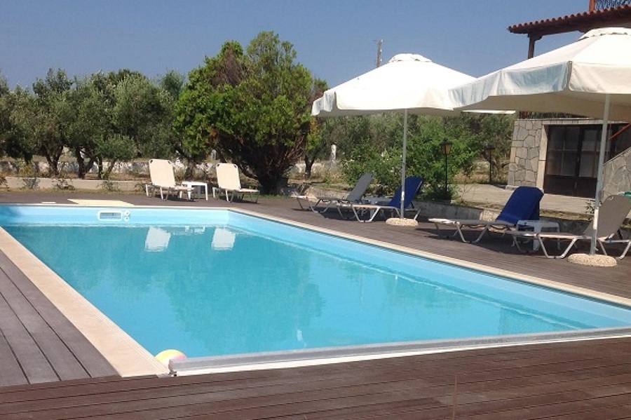 Liner armado piscina azul