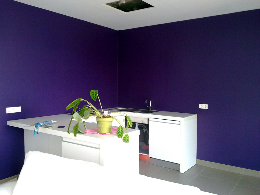 liso cocina c/violeta acrilico