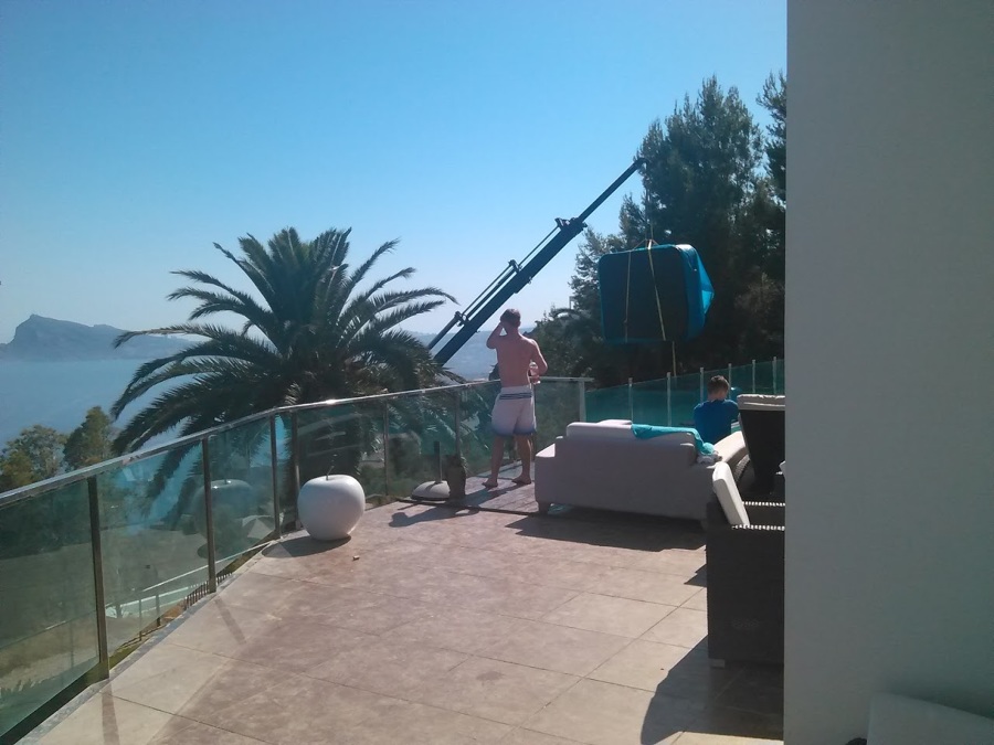 Entrega de jacuzzi