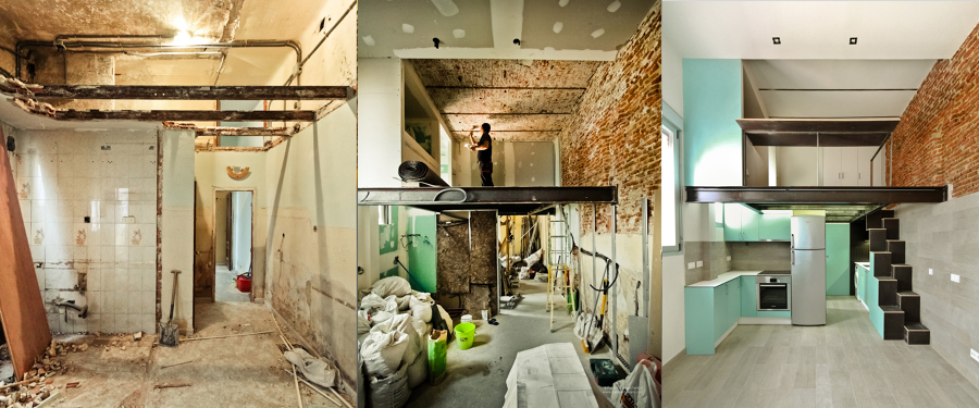 Loft duplex 40m2. Barrio Tetuán, Madrid.