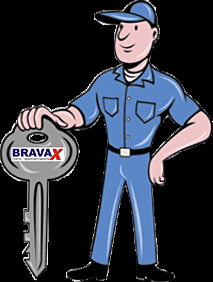 Abri cerradura con llave