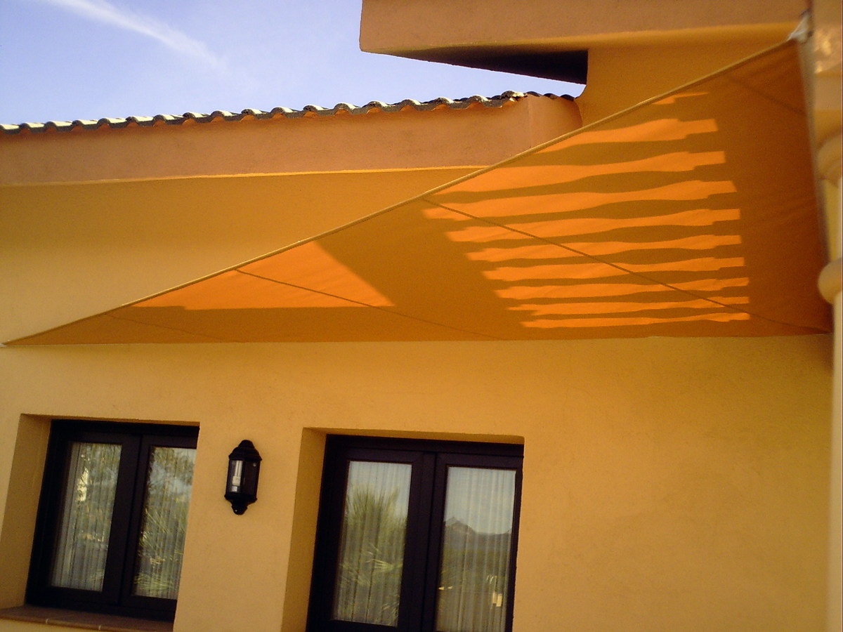 Lona solar para jardín