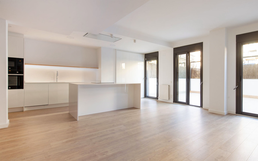 Reforma en Sabadell - Cocina americana vista cruzada 2