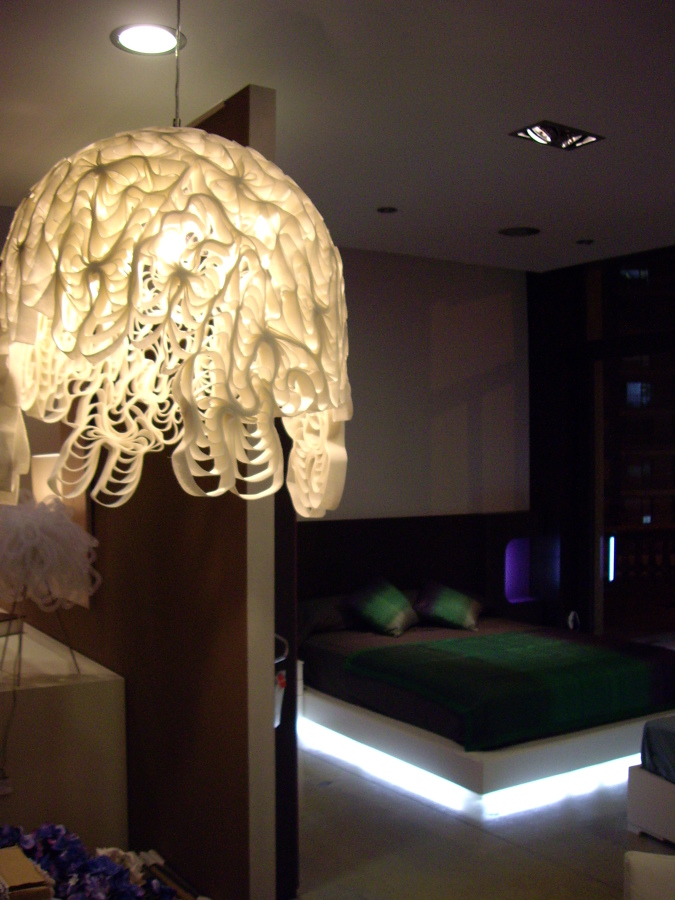 luminaria de tela blanca Markab