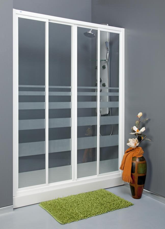 Mamapara Ducha 2 Hojas correderas mas 2 Hojas Fijas