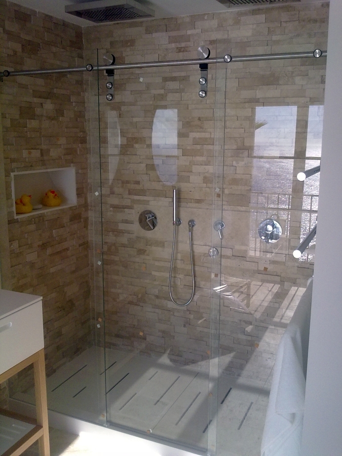 mamparas ducha y finalización plato