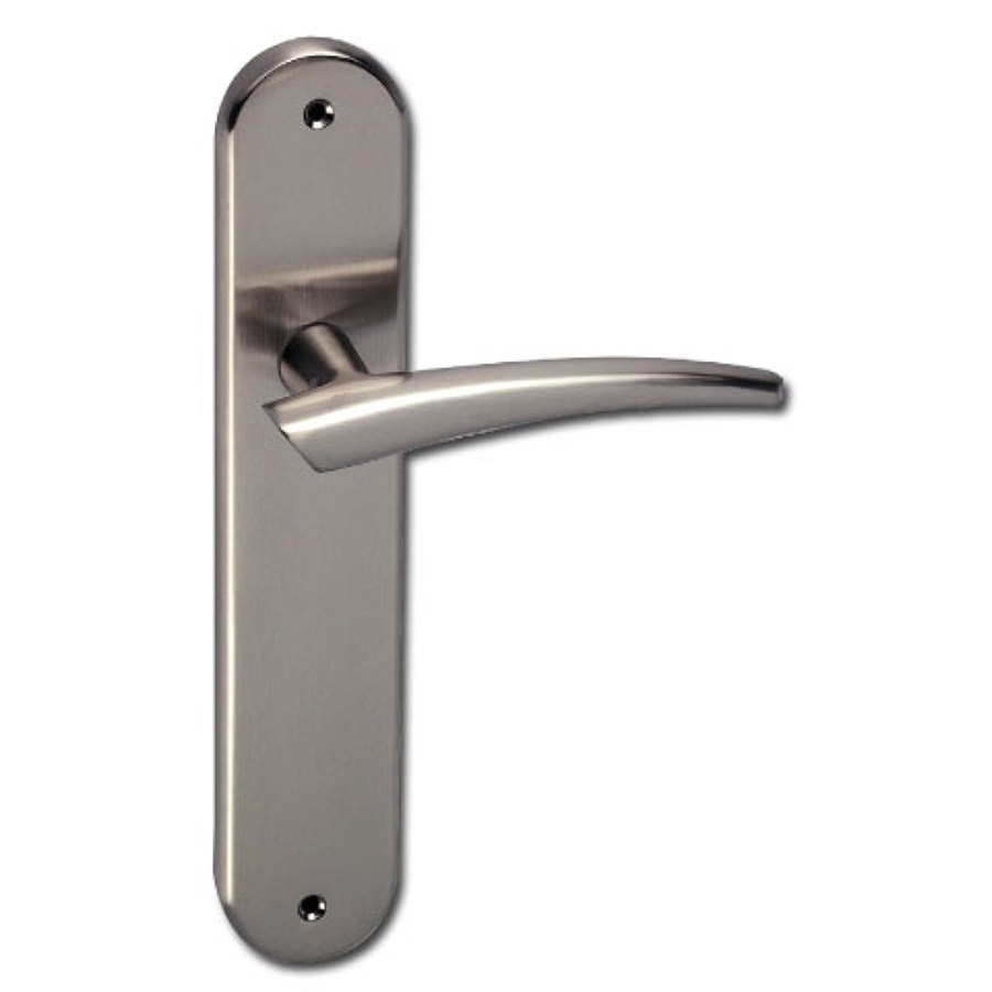 Manilla con placa acero inoxidable