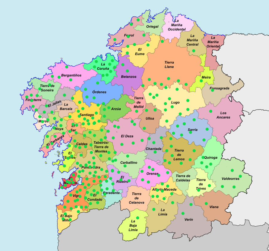 Trabajos realizados en Galicia
