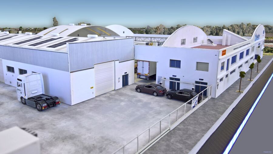 Maqueta de la empresa Indufret en L'Alcudia.