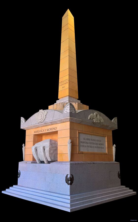 Maqueta monumento a los mártires de la libertad. Guadalajara, España.