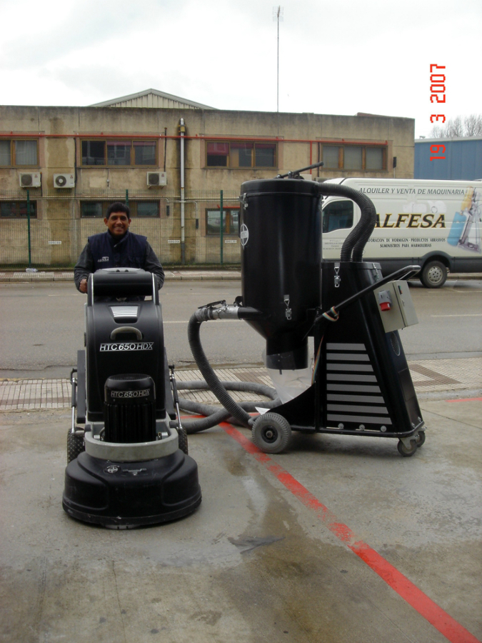 Máquinas de pulido de hormigón en seco