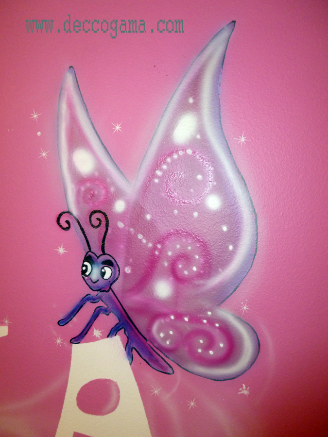 Mariposa para el mural de campanilla