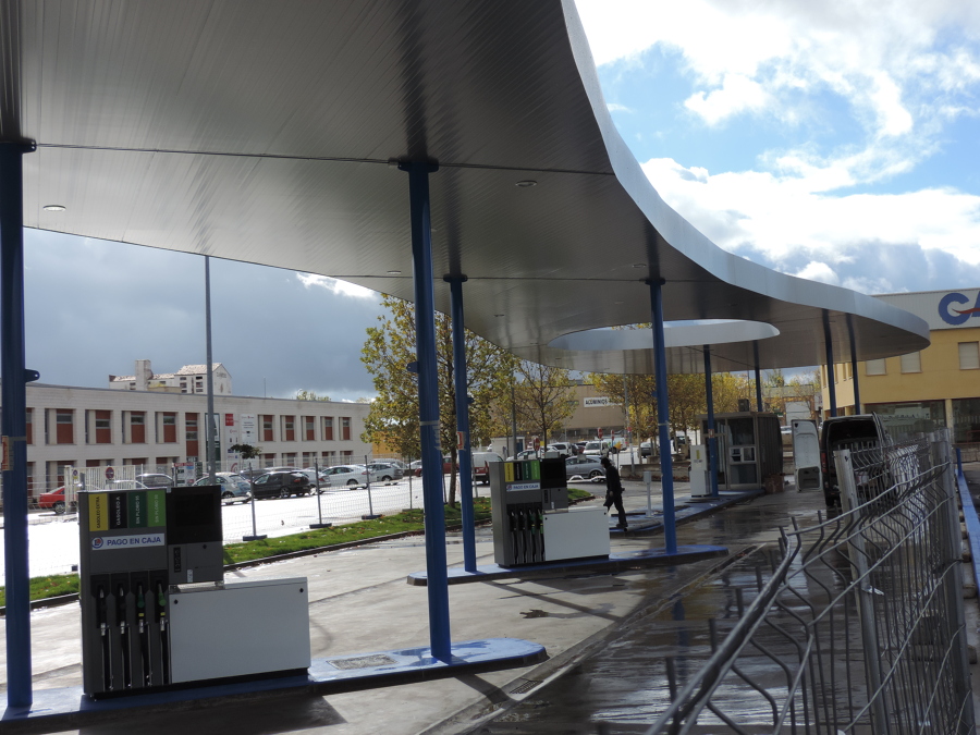 marquesina gasolinera