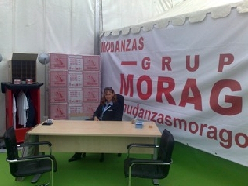 MATERIALES EN UN STAND EN FERIA