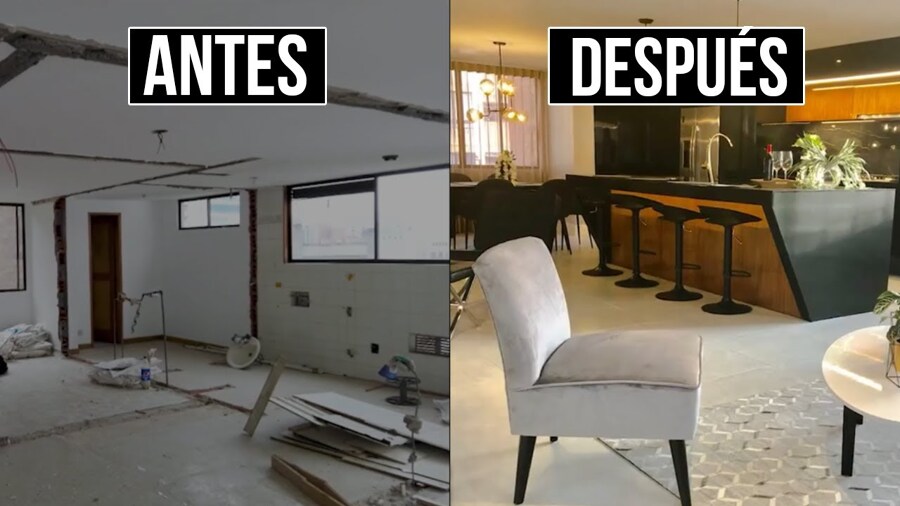 Salón antes después casco histórico