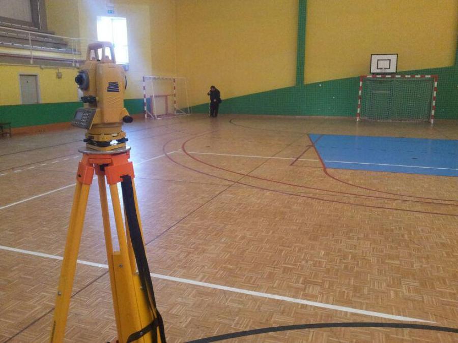 Medición de superficie de Polideportivo