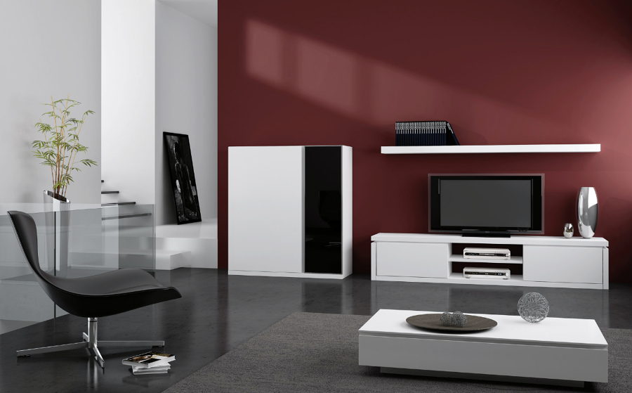 Menjador Area módul singular lacat blanc mate