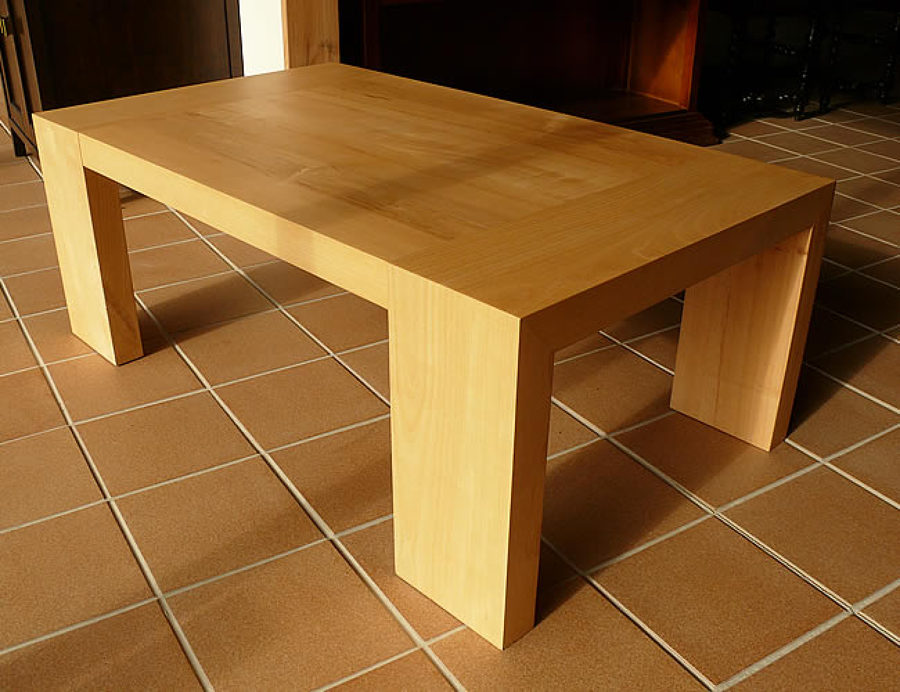 mesa centro fresno macizo