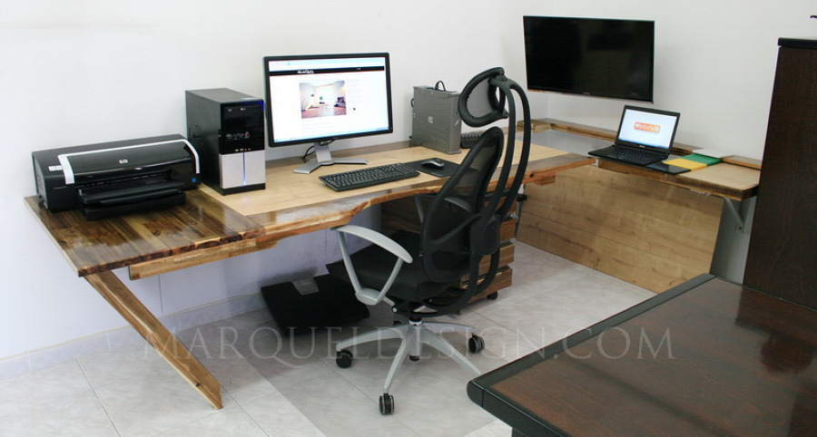 Mesa ergonómica a medida vista ampliada