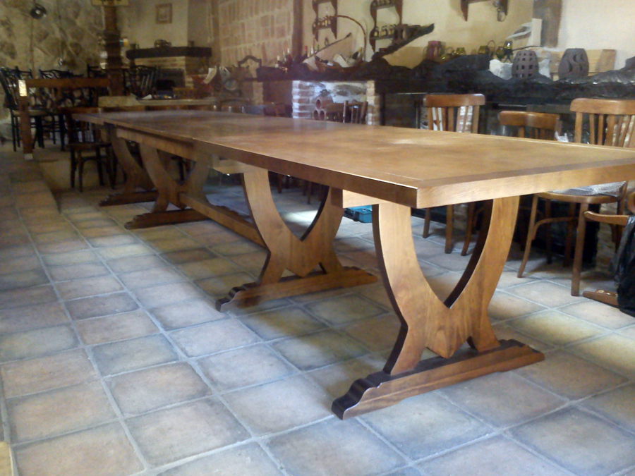 MESA MAXIMA PINO MACIZO 200X100 EXTENSIBLE A 400 cm.