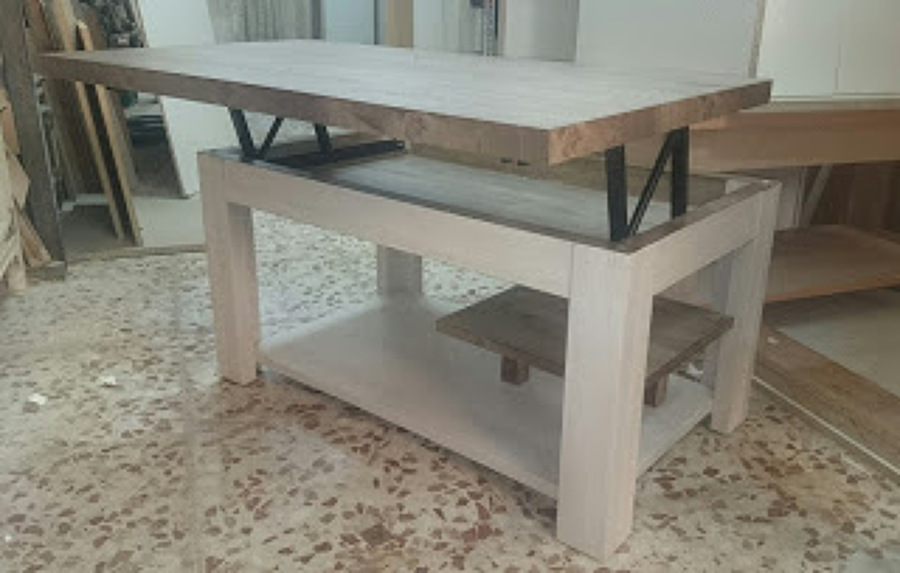 Mesa de centro abatible