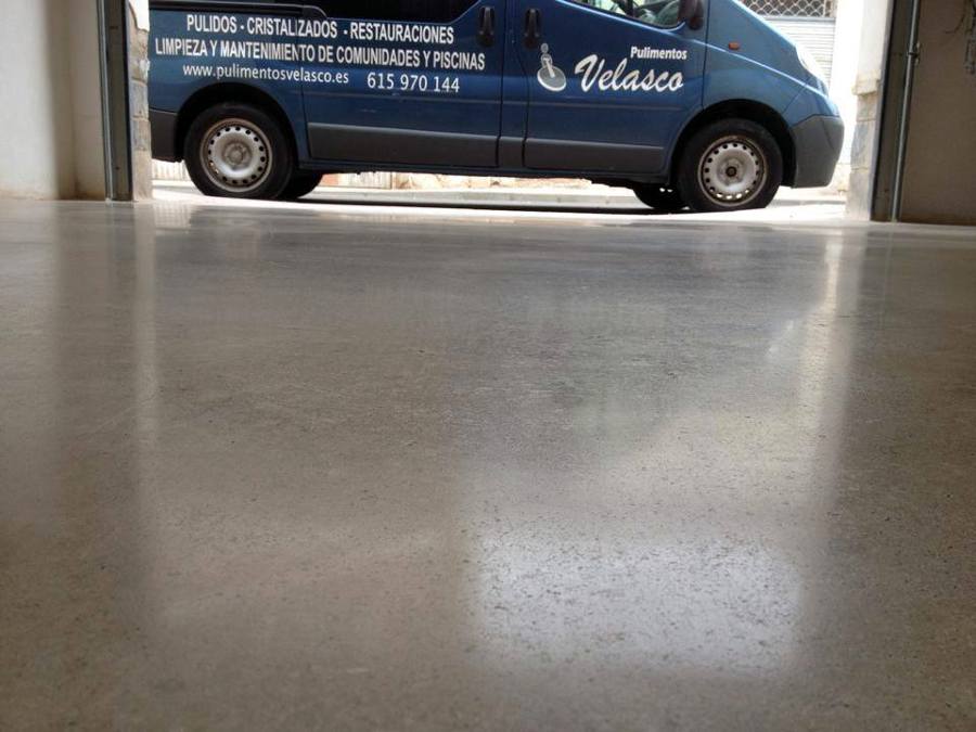 Micro pulido hormigón.
