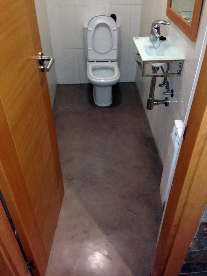 microcemento en baño 2 