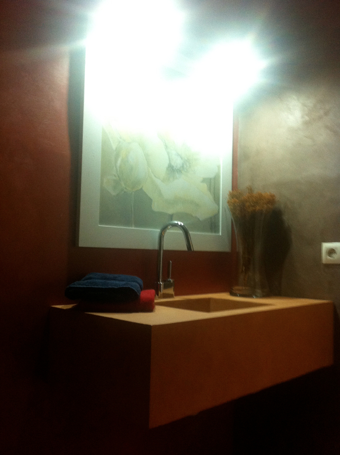 microcemento en baño