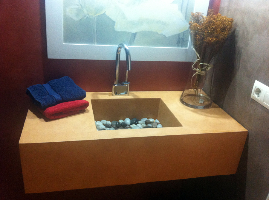 microcemento en baño