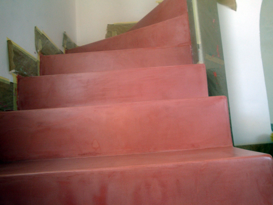 Microcemento en Escalera