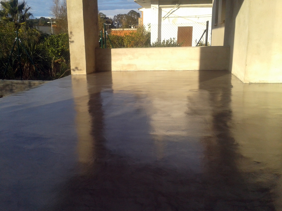 microcemento en terraza