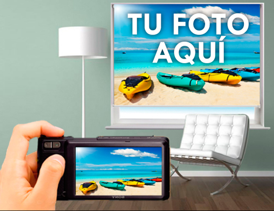 Estor estampado personalizable