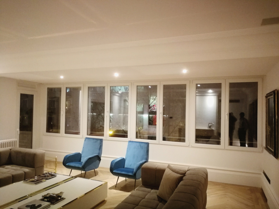 Mirador en PVC en una vivienda de Madrid