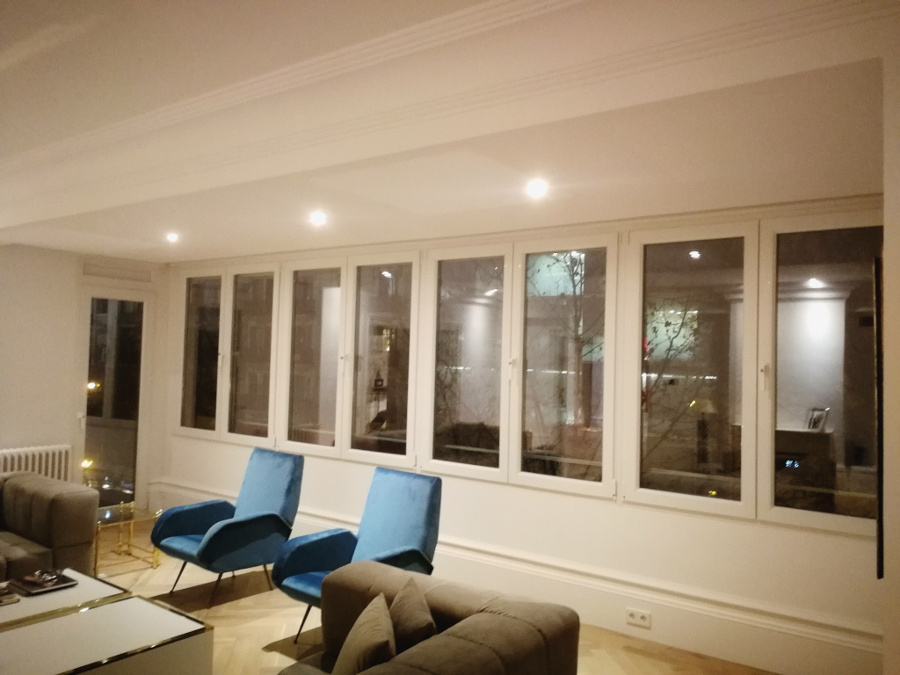 Mirador en PVC en un piso centrico de Madrid