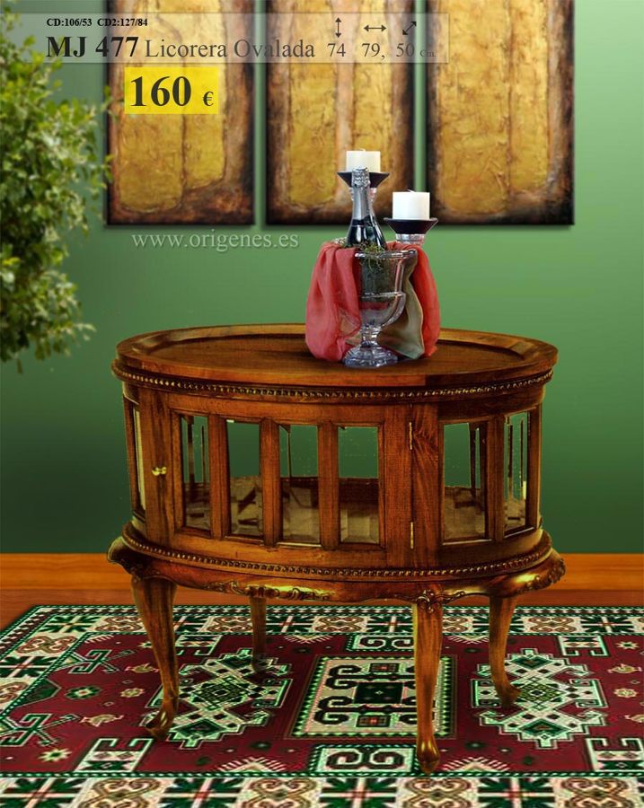 MJ477 Licorera ovalada 