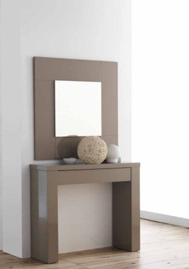 consola recibdor con espejo