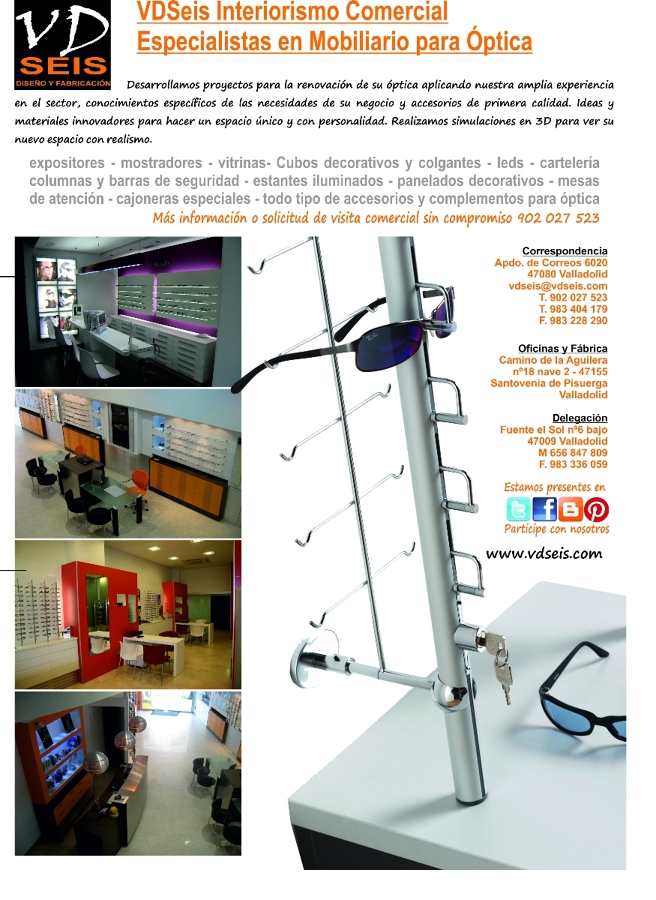 Mobiliario para Ópticas y otros comercios