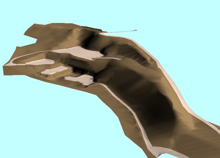 Modelo digital en 3D de una cantera en Toledo.