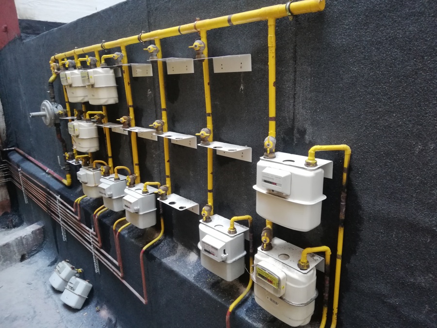 modificacion de  batería de contadores de gas natural