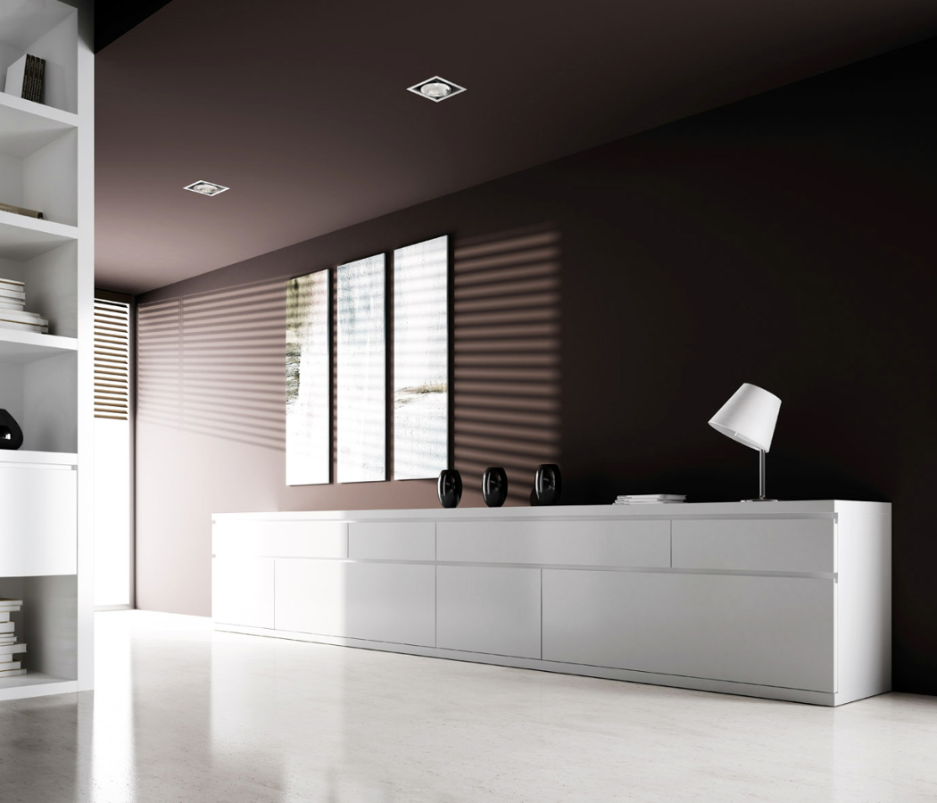 Mòdul singular Area lacat blanc mate