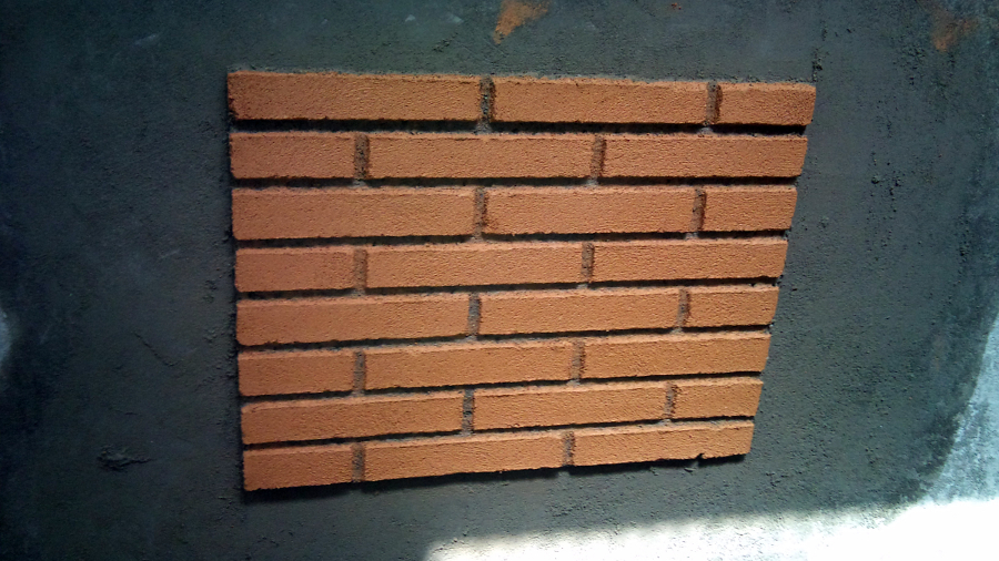 monocapa imitación ladrillo visto con fondeado