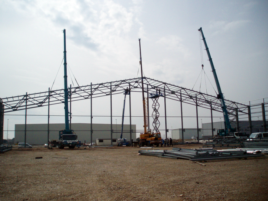 Montaje estructura nave