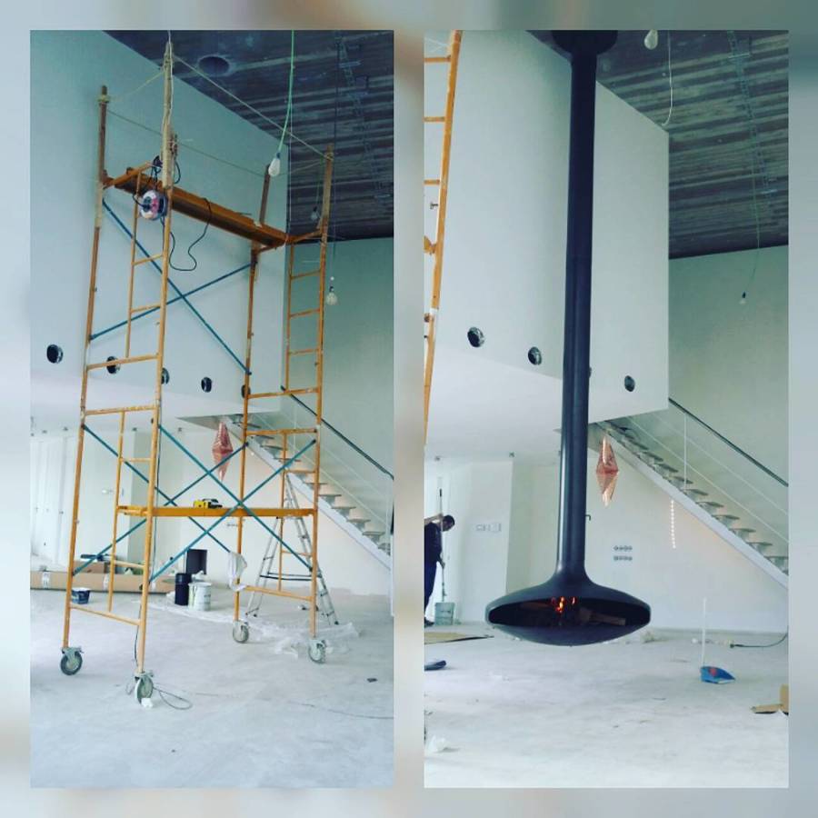 Chimeneas Focus montaje de GYROFOCUS llars de foc