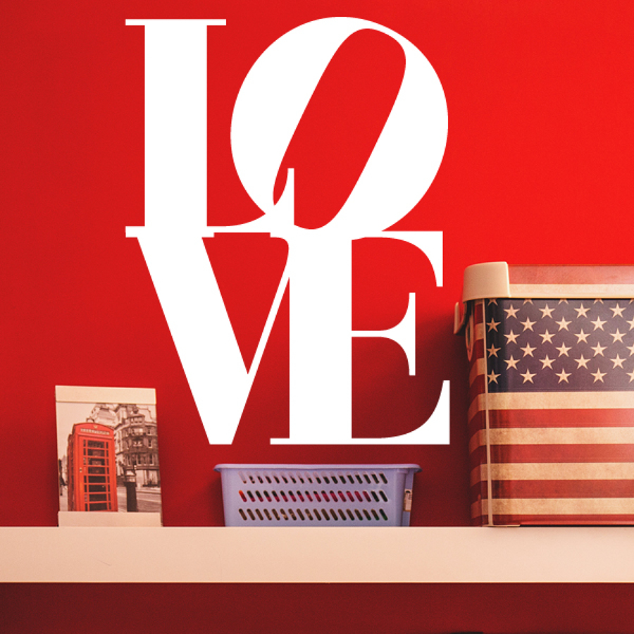 Vinilo texto Love