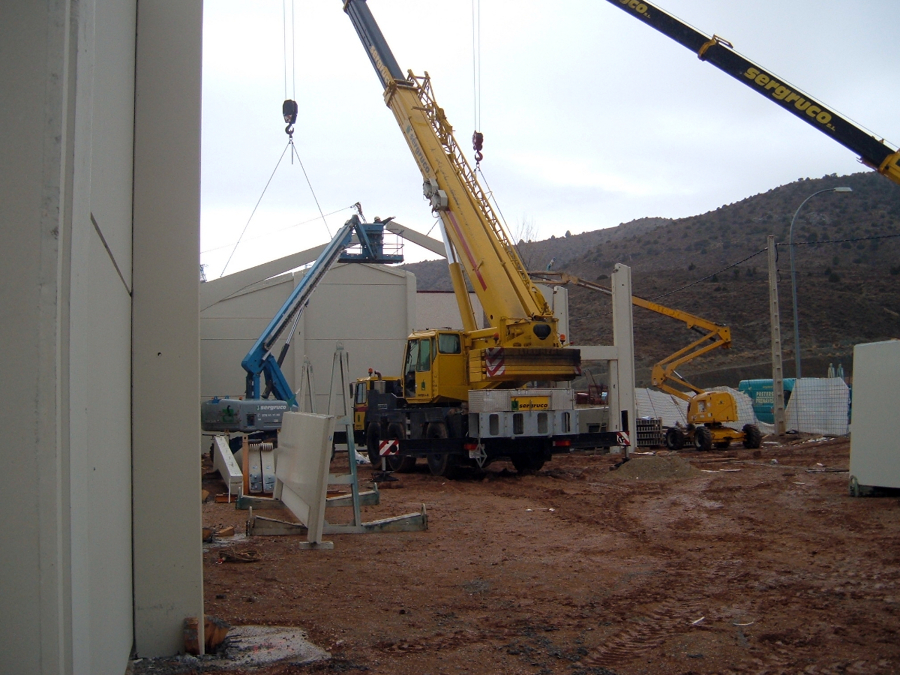 Montaje Nave industrial de hormigón